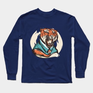 angry tiger Long Sleeve T-Shirt